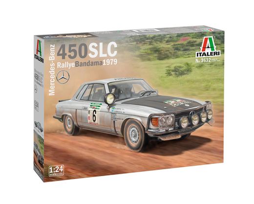 Maquette voiture : Mercedes 450 SLC Bandama Rally - 1/24 - Italeri 3632 03632