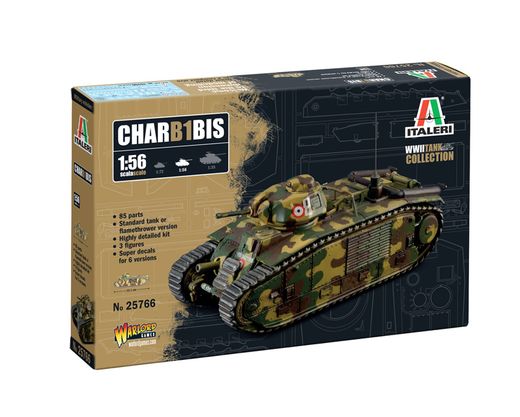 Maquette militaire : Char B1 bis 1/56 - Italeri 25766