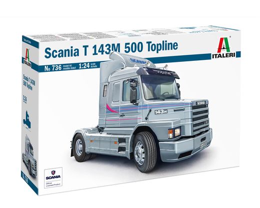 Maquette camion : Scania T143 M500 Topline 1/24 - Italeri 736 0736