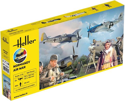 Maquette diorama militaire : Bataille aérienne de Normandie 1/72 - Heller 50329