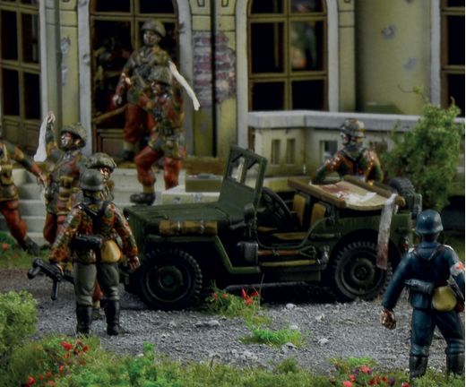 Diorama bataille militaire : Opération « Market Garden » Hartenstein Hotel 1/72 - Italeri 6107