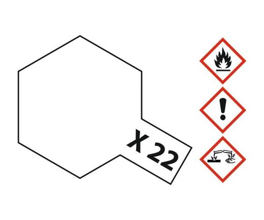 Peinture pour maquettes - X22 VERNIS TRANSPARENT BRILLANT - XL 23 ml - Tamiya 81022