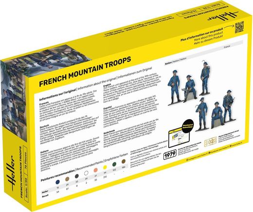 Figurines militaires : Starter Kit Troupes françaises de montagne 1/35 - Heller 57223