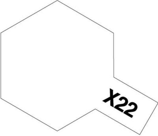 Peinture pour maquettes - X22 VERNIS TRANSPARENT BRILLANT - XL 23 ml - Tamiya 81022