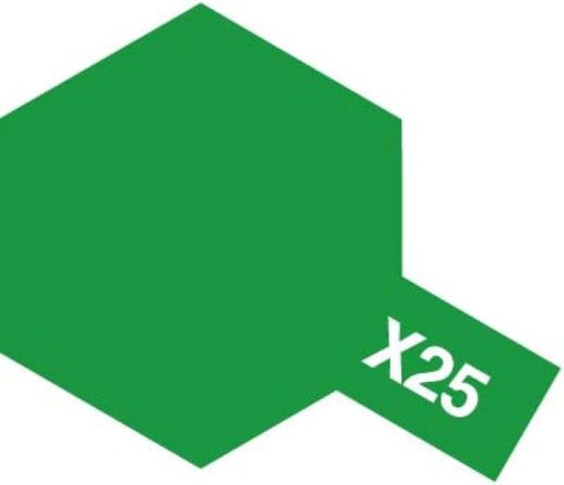 Peinture pour maquettes - X25 VERT TRANSLUCIDE - XL 23 ml - Tamiya 81025