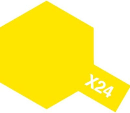 Peinture pour maquettes - X24 JAUNE TRANSLUCIDE - XL 23 ml - Tamiya 81024