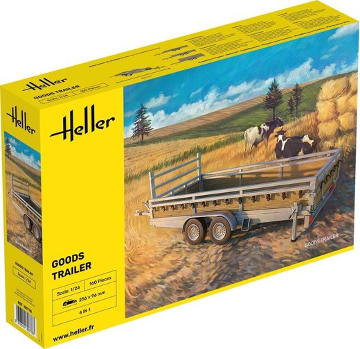 Maquette camion : Remorque de marchandises 1/24 - Heller 80778