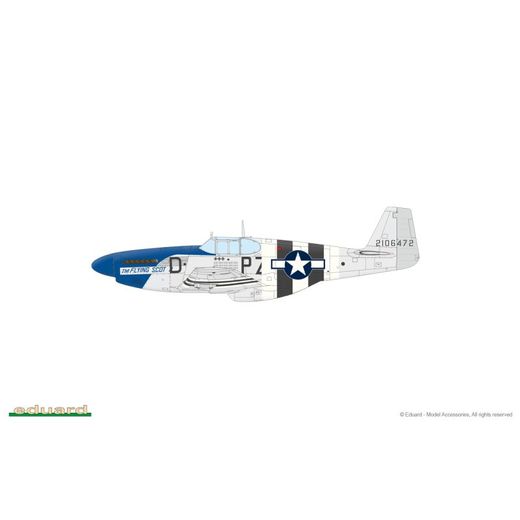 Maquettes d'avions militaires : Overlord D-Day Mustang/P51B Mustang 1/48 - Eduard 11181