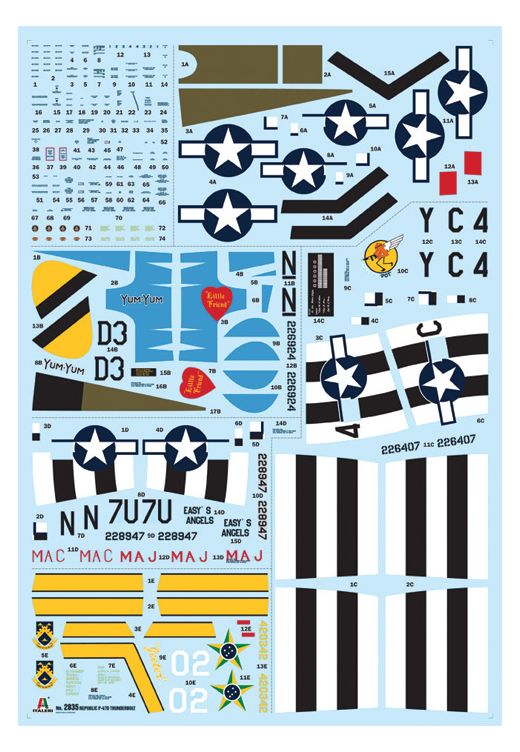 Maquette avion militaire : P-47D Thunderbolt (Europe) 1/48 - Italeri 2835