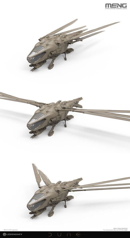 Maquette science fiction : Ornithopter Harkonnen Dune 1/72 - Meng DS-009