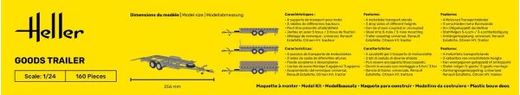 Maquette camion : Remorque de marchandises 1/24 - Heller 80778