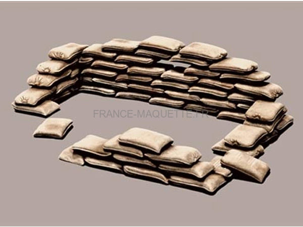 Accessoires militaires : Sacs de sable - Maquette Italeri - Rue