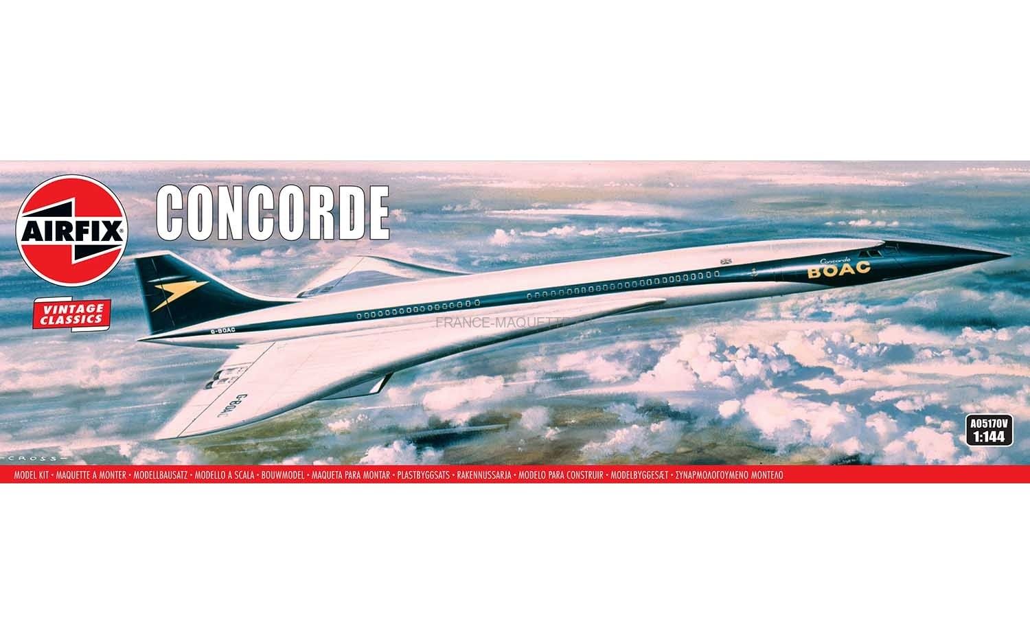 Authentic Models - Maquette d'Avion Concorde - Décoration marine